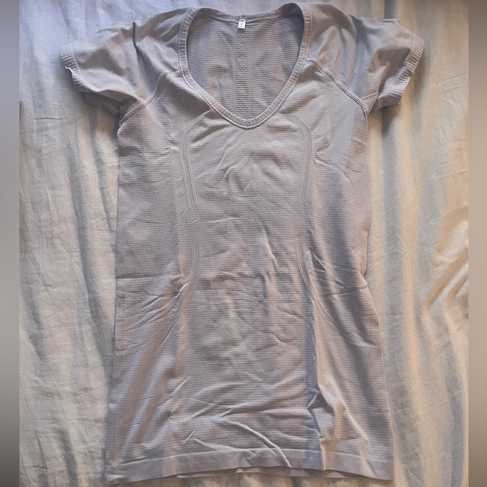 Lavender “run swiftly” short sleeve Lululemon t shirt